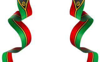 Vanuatu flag element design national independence day banner ribbon png