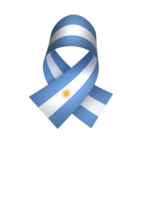 Argentina flag element design national independence day banner ribbon png