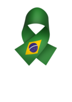 Brazil flag element design national independence day banner ribbon png