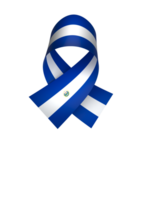 El Salvador flag element design national independence day banner ribbon png