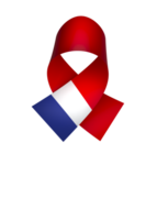 France flag element design national independence day banner ribbon png