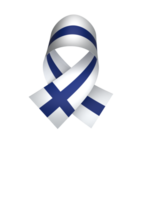 Finland flag element design national independence day banner ribbon png