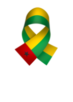 Guinea bissau Flagge Element Design National Unabhängigkeit Tag Banner Band png
