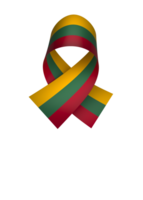 Lituanie drapeau élément conception nationale indépendance journée bannière ruban png