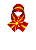 norte Macedônia bandeira elemento Projeto nacional independência dia bandeira fita png