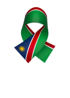 Namibia flag element design national independence day banner ribbon png