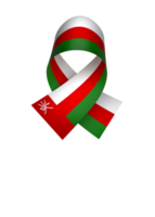 Oman flag element design national independence day banner ribbon png