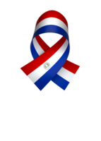 Paraguay flag element design national independence day banner ribbon png