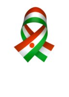 Niger flag element design national independence day banner ribbon png