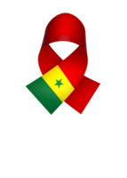 Senegal flag element design national independence day banner ribbon png