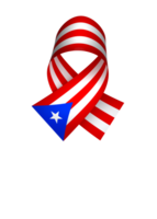 puerto rico Flagge Element Design National Unabhängigkeit Tag Banner Band png