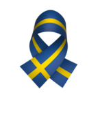 Sweden flag element design national independence day banner ribbon png