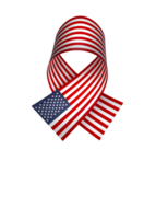 United States flag element design national independence day banner ribbon png