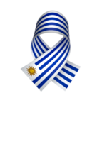 Uruguay bandiera elemento design nazionale indipendenza giorno bandiera nastro png