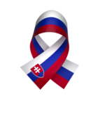 Slovakia flag element design national independence day banner ribbon png