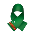 Turkmenistan flag element design national independence day banner ribbon png