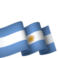 Argentina flag element design national independence day banner ribbon png