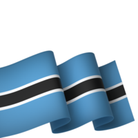 Botswana Flagge Element Design National Unabhängigkeit Tag Banner Band png