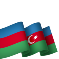 Azerbaijão bandeira elemento Projeto nacional independência dia bandeira fita png