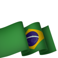 brasile bandiera elemento design nazionale indipendenza giorno bandiera nastro png