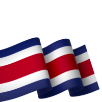 Costa Rica flag element design national independence day banner ribbon png