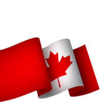 Canada drapeau élément conception nationale indépendance journée bannière ruban png