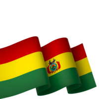 bolivia flagga element design nationell oberoende dag baner band png