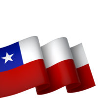 Chile bandera elemento diseño nacional independencia día bandera cinta png