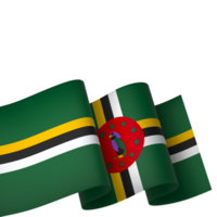 Dominica flag element design national independence day banner ribbon png