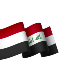 Iraq flag element design national independence day banner ribbon png