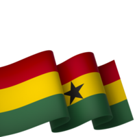 Ghana bandera elemento diseño nacional independencia día bandera cinta png