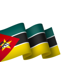 Mozambique bandera elemento diseño nacional independencia día bandera cinta png