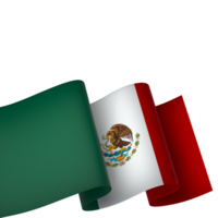 Mexico vlag element ontwerp nationaal onafhankelijkheid dag banier lint PNG