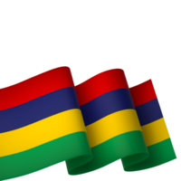 maurice drapeau élément conception nationale indépendance journée bannière ruban png
