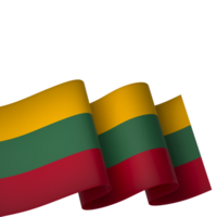 Lithuania flag element design national independence day banner ribbon png