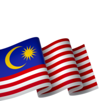 Malaysia bandiera elemento design nazionale indipendenza giorno bandiera nastro png