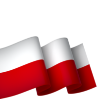 Poland flag element design national independence day banner ribbon png