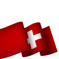 Switzerland flag element design national independence day banner ribbon png