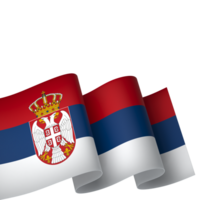 Sérvia bandeira elemento Projeto nacional independência dia bandeira fita png