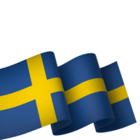Suecia bandera elemento diseño nacional independencia día bandera cinta png