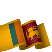 sri lanka bandera elemento diseño nacional independencia día bandera cinta png