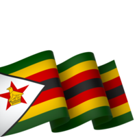 Zimbabue bandera elemento diseño nacional independencia día bandera cinta png