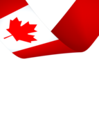 Canada flag element design national independence day banner ribbon png