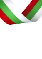 Bulgaria flag element design national independence day banner ribbon png