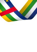 Central African Republic flag element design national independence day banner ribbon png