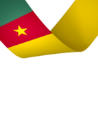 Cameroon flag element design national independence day banner ribbon png