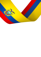 Ecuador bandera elemento diseño nacional independencia día bandera cinta png