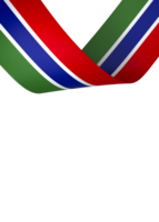 le Gambie drapeau élément conception nationale indépendance journée bannière ruban png