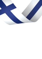 Finland flag element design national independence day banner ribbon png