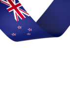 New Zealand flag element design national independence day banner ribbon png